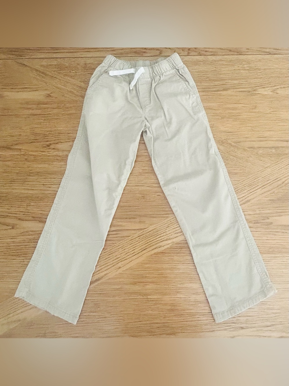 Light Blue Dinosaur Button-Down Shirt and Khaki Pants Set for Boys Size 6-7 - Picture 5 of 6